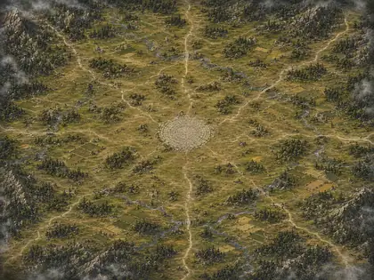 Crownlands Heart regional map